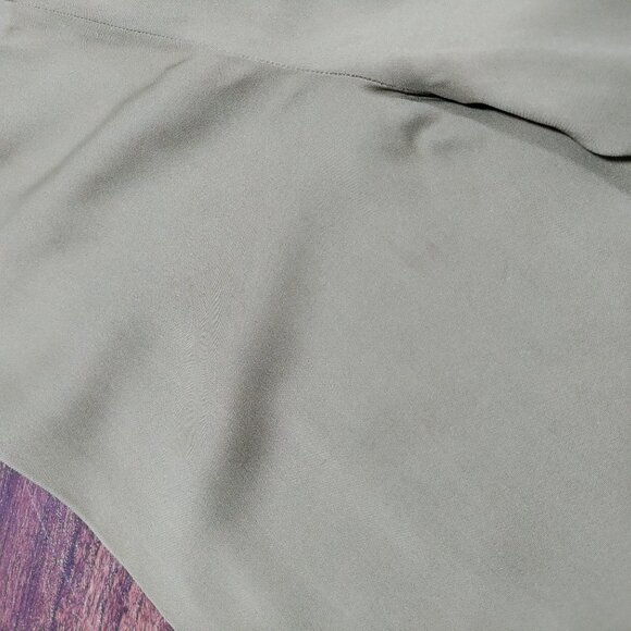 Vintage Tracy Reese Midrise Flat Front Flare Leg Y2K Trouser Pants Light Green - Picture 8 of 15